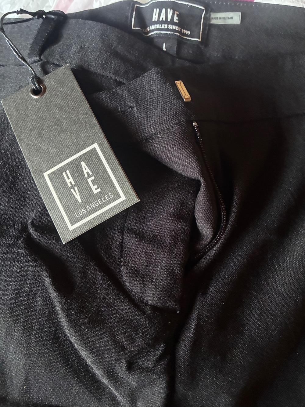 HAVE Los Angeles Men's Black Dress Pants